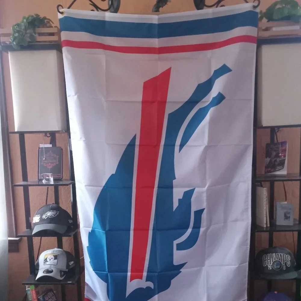 NEW Buffalo Bills Blue Red Logo NFL 3X5 Feet Flag Banner Wall Decor or Pole Hang